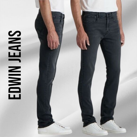 EDWIN Men’s Maddox Slim Fit Jeans in the Size 31X32” in Knight Ryder Gray Color - Picture 2 of 14